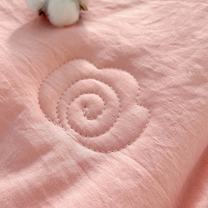 91家纺网 家纺一手货源 找家纺 悦织语 2026新款A类纯色原棉大豆夏被 原棉-粉