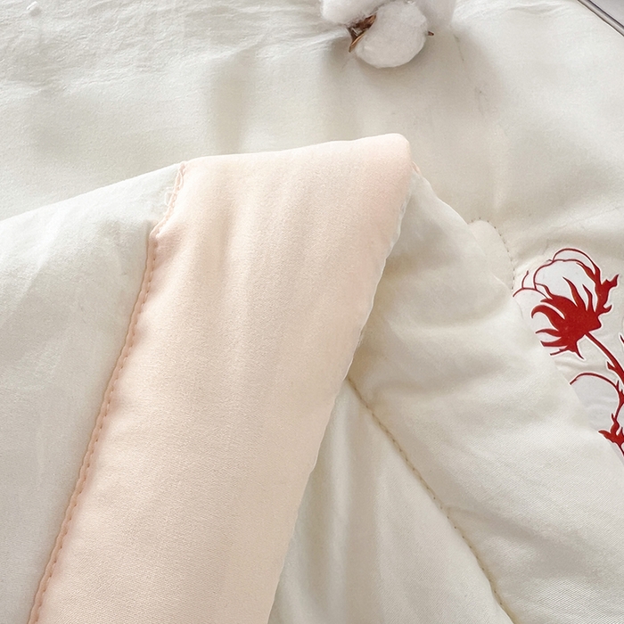 91家纺网 家纺一手货源 找家纺 悦织语 2026新款A类纯色原棉大豆夏被 原棉-米白