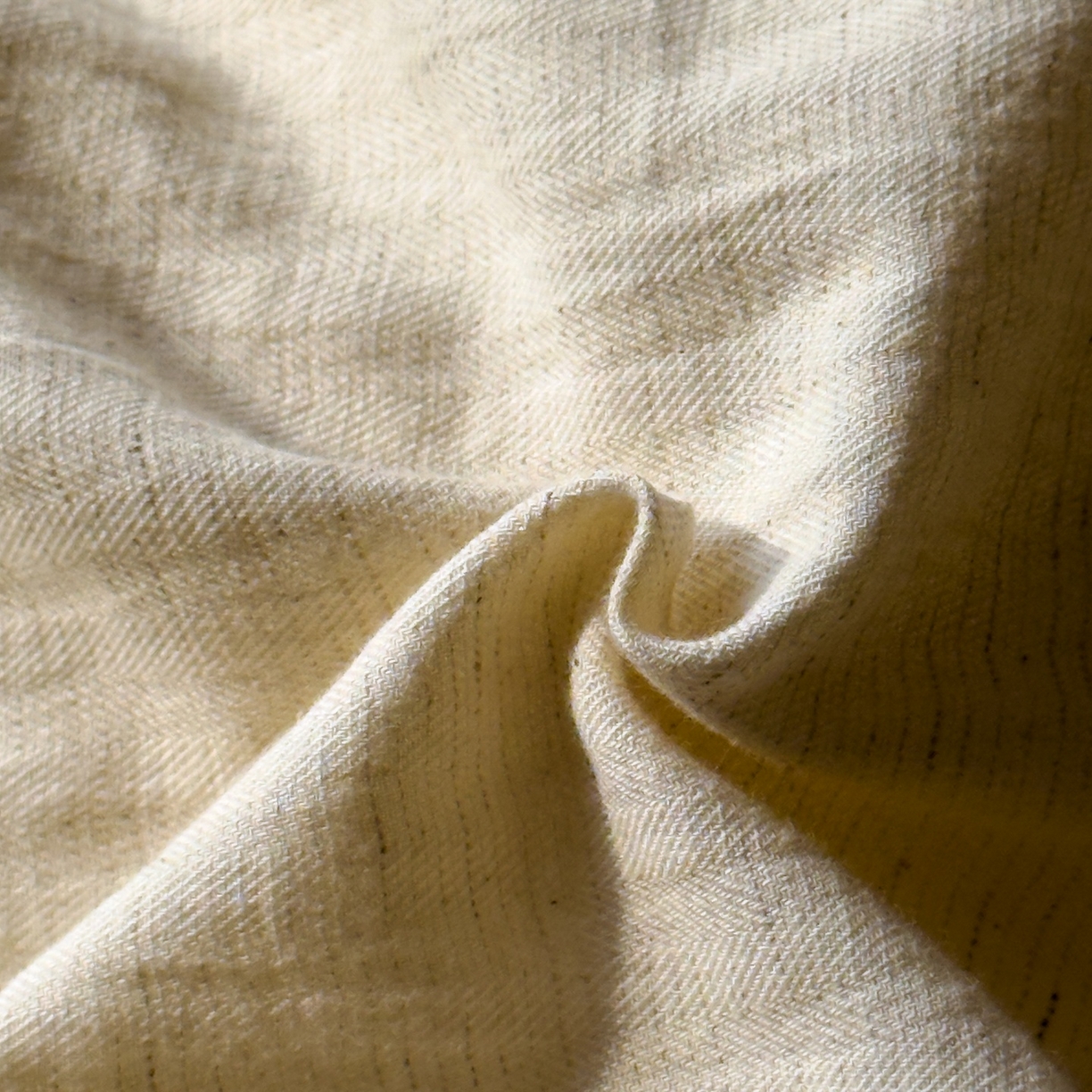 91家纺网 家纺一手货源 找家纺 对白 2026新款A类棉麻文艺风人字纹印花四件套 棉麻-洛神