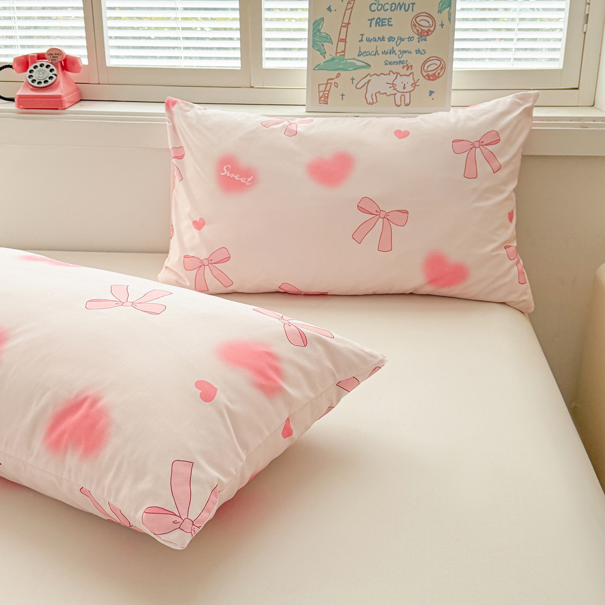 91家纺网 家纺一手货源 找家纺 悦织语 2026新款A类水洗棉双层纱豆豆被大豆夏凉被 甜蜜约会