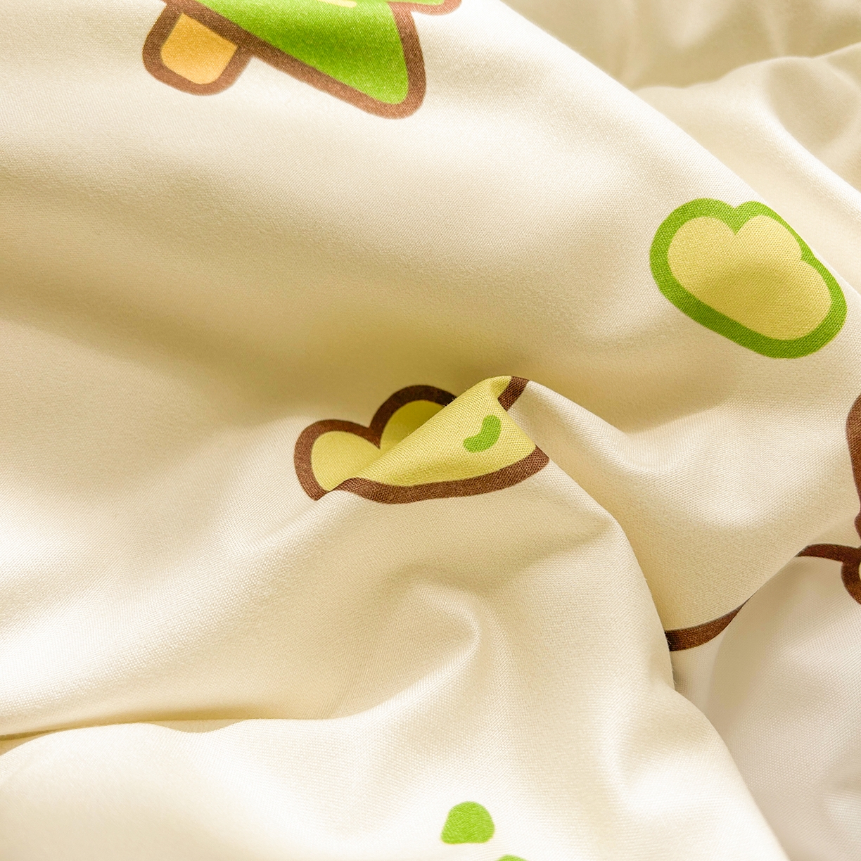 91家纺网 家纺一手货源 找家纺 悦织语 2026新款A类水洗棉双层纱豆豆被大豆夏凉被 可爱鸭