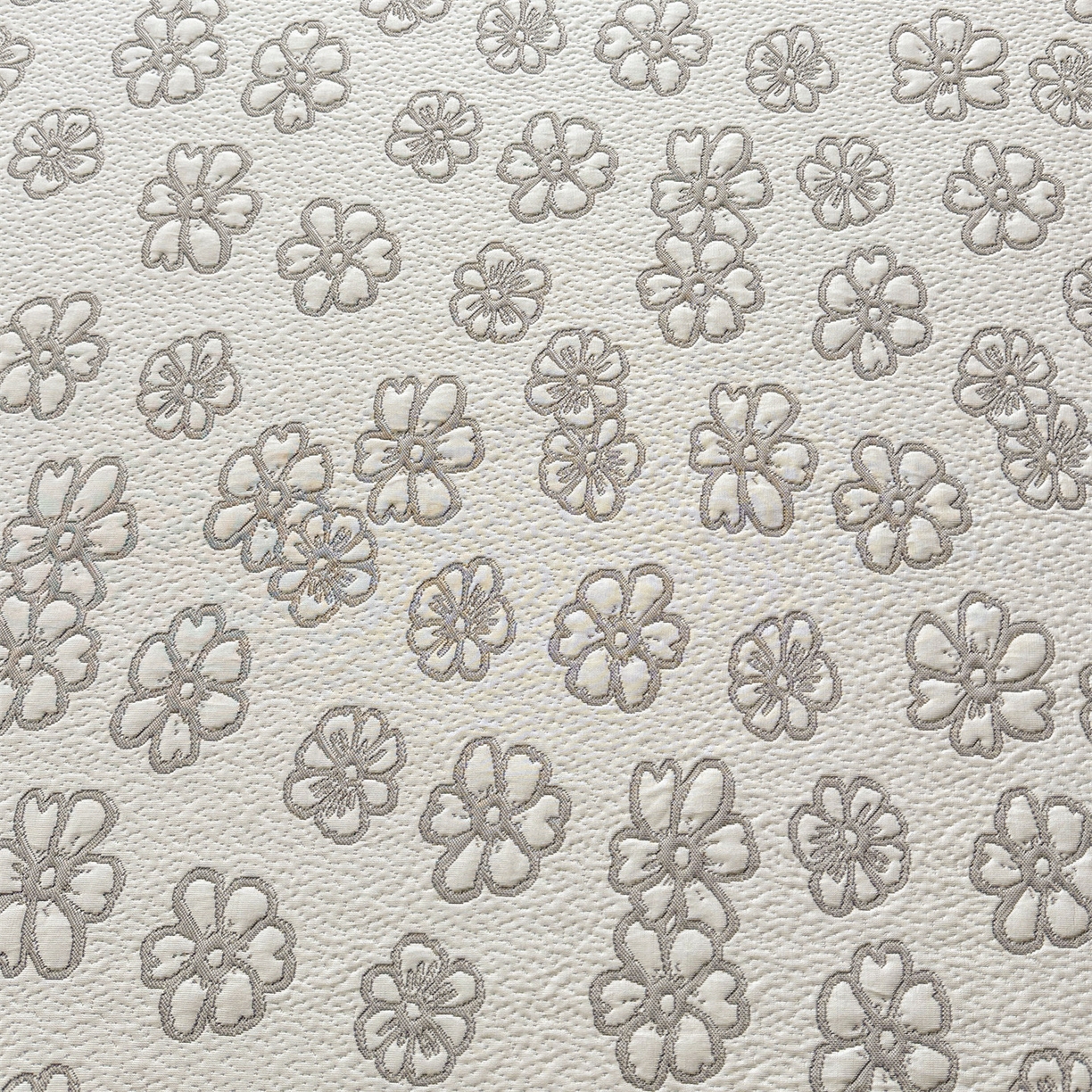 91家纺网 家纺一手货源 找家纺 恒爱家纺 2026新款A类凉感冰豆豆床裙席三件套 风花雪月-灰