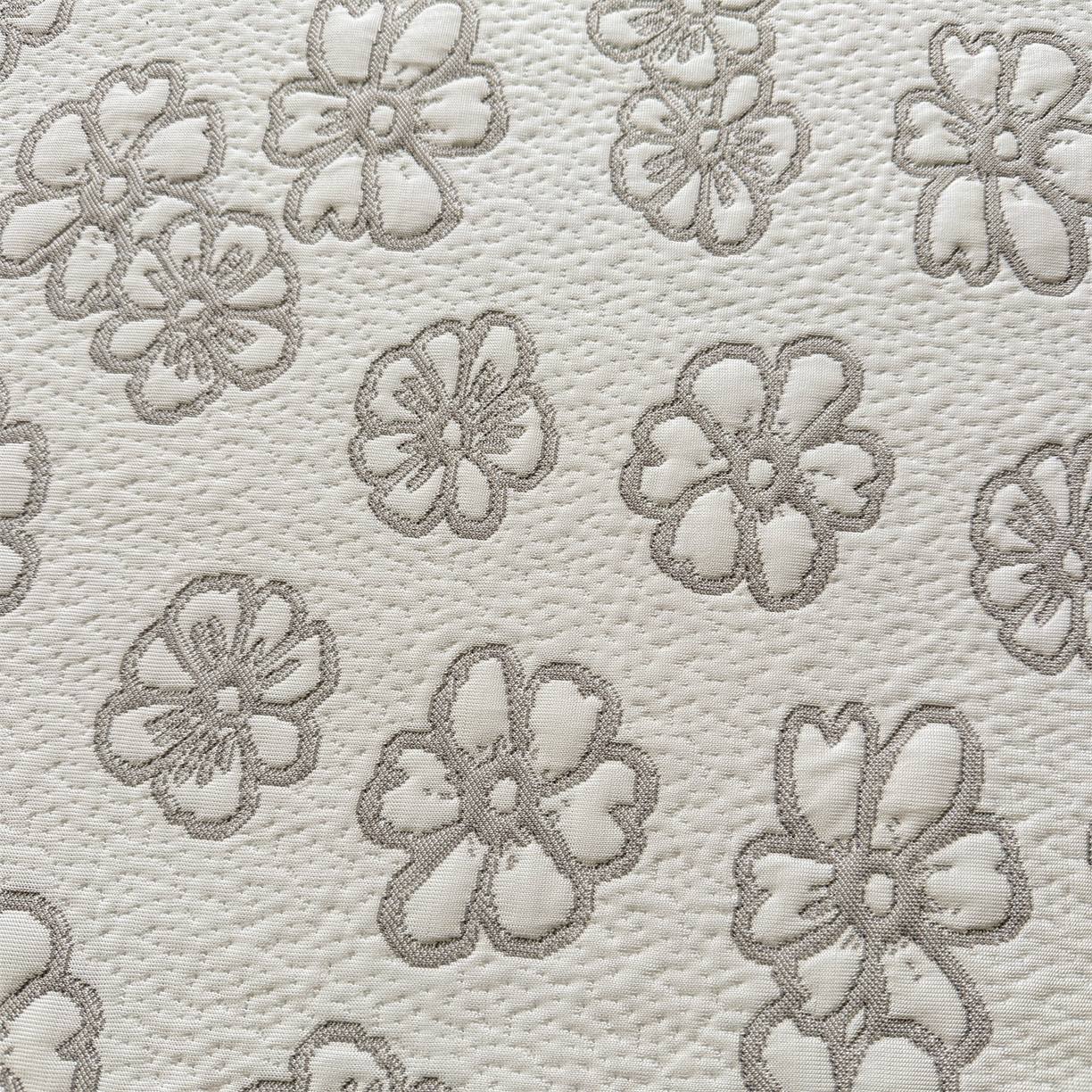 91家纺网 家纺一手货源 找家纺 恒爱家纺 2026新款A类凉感冰豆豆床裙席三件套 风花雪月-灰