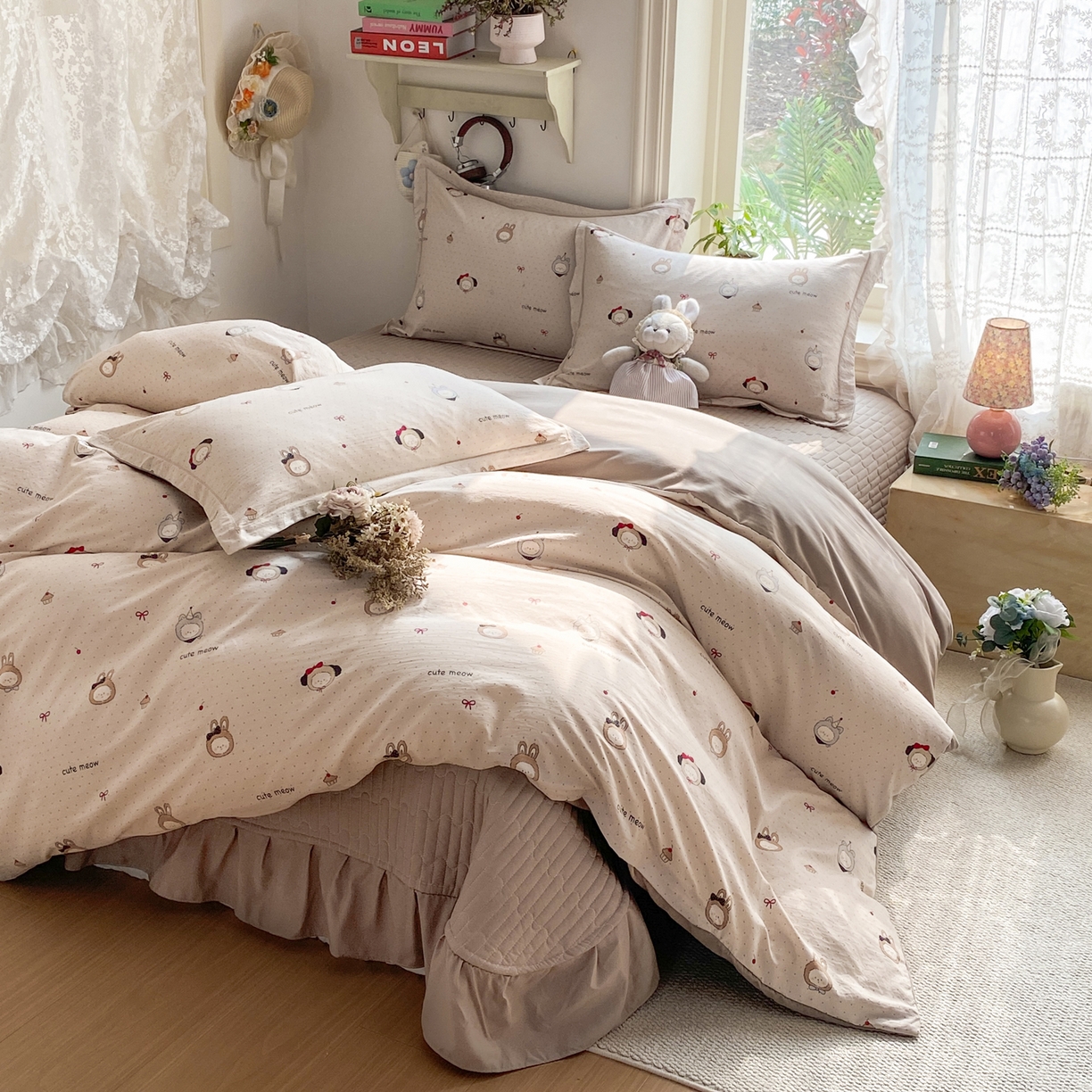 91家纺网 家纺一手货源 找家纺 （总）富之航家纺 2026新款小清新床盖四件套