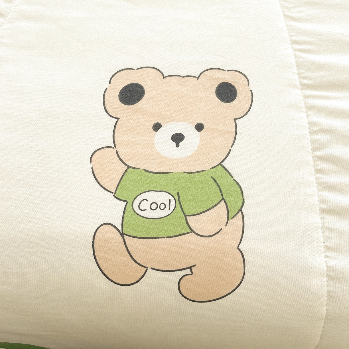 91家纺网 家纺一手货源 找家纺 悦织语 2026新款A类水洗棉双层纱豆豆被大豆夏凉被 米洛熊