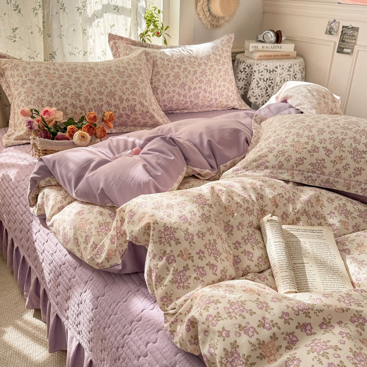 91家纺网 家纺一手货源 找家纺 （总）富之航家纺 2026新款小清新床盖四件套