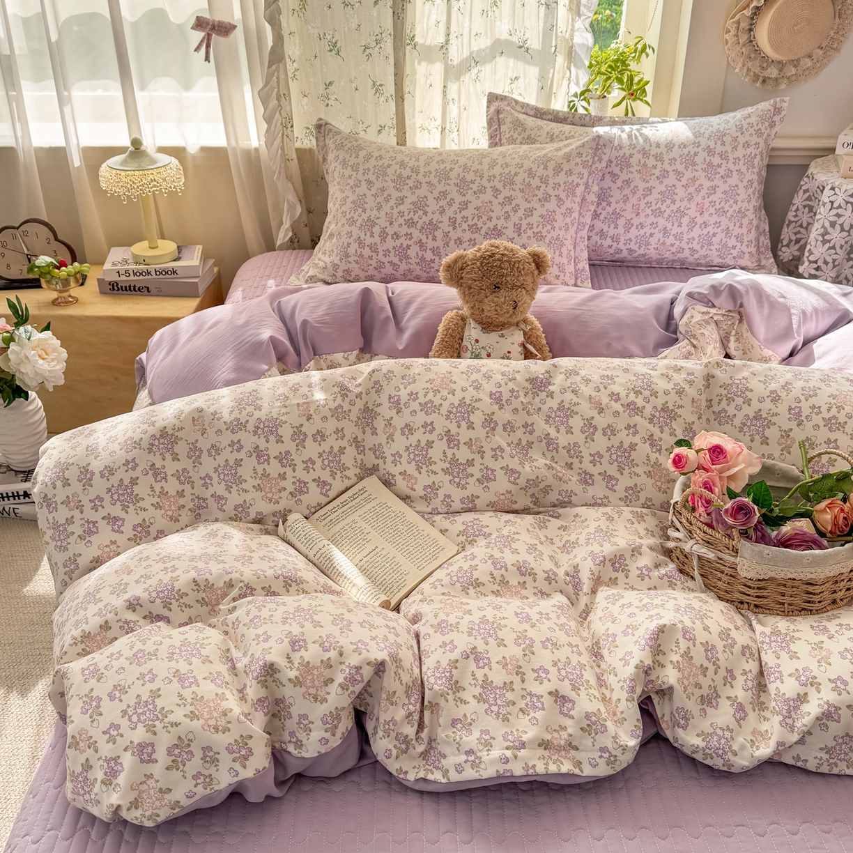 91家纺网 家纺一手货源 找家纺 （总）富之航家纺 2026新款小清新床盖四件套