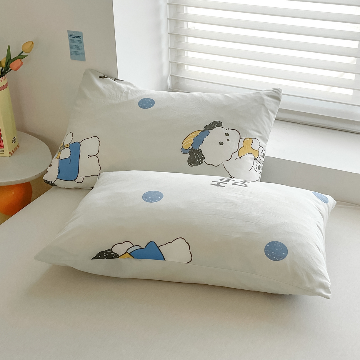 91家纺网 家纺一手货源 找家纺 悦织语 2026新款A类水洗棉双层纱豆豆被大豆夏凉被 帅气小狗