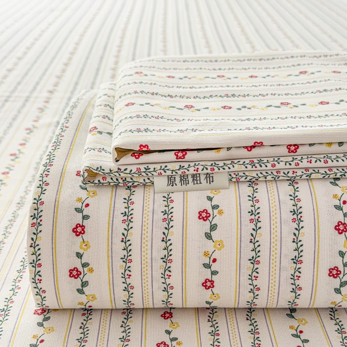 91家纺网 家纺一手货源 找家纺 （总）爱彼家纺 2026新款细沙卡通原棉老粗布床单凉席床单三件套-新升级细沙