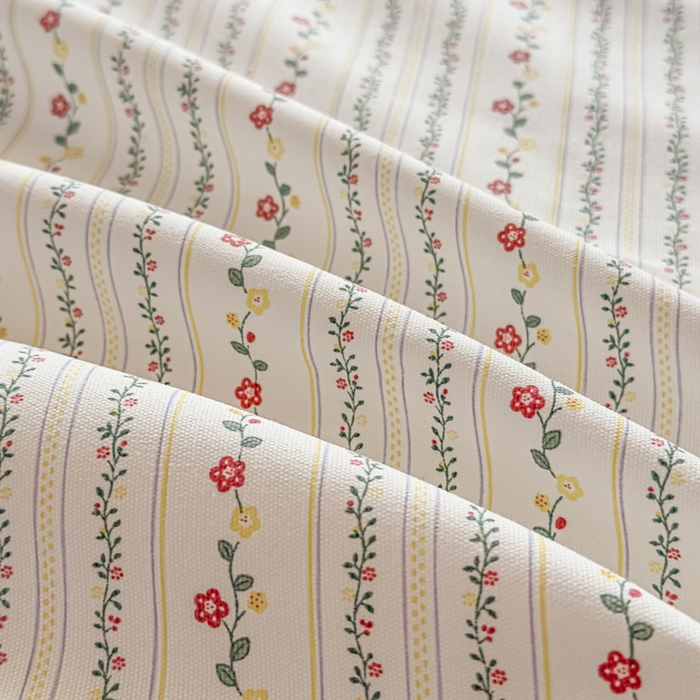 91家纺网 家纺一手货源 找家纺 爱彼家纺 2026新款细沙卡通原棉老粗布床单凉席床单三件套-新升级细沙 花条