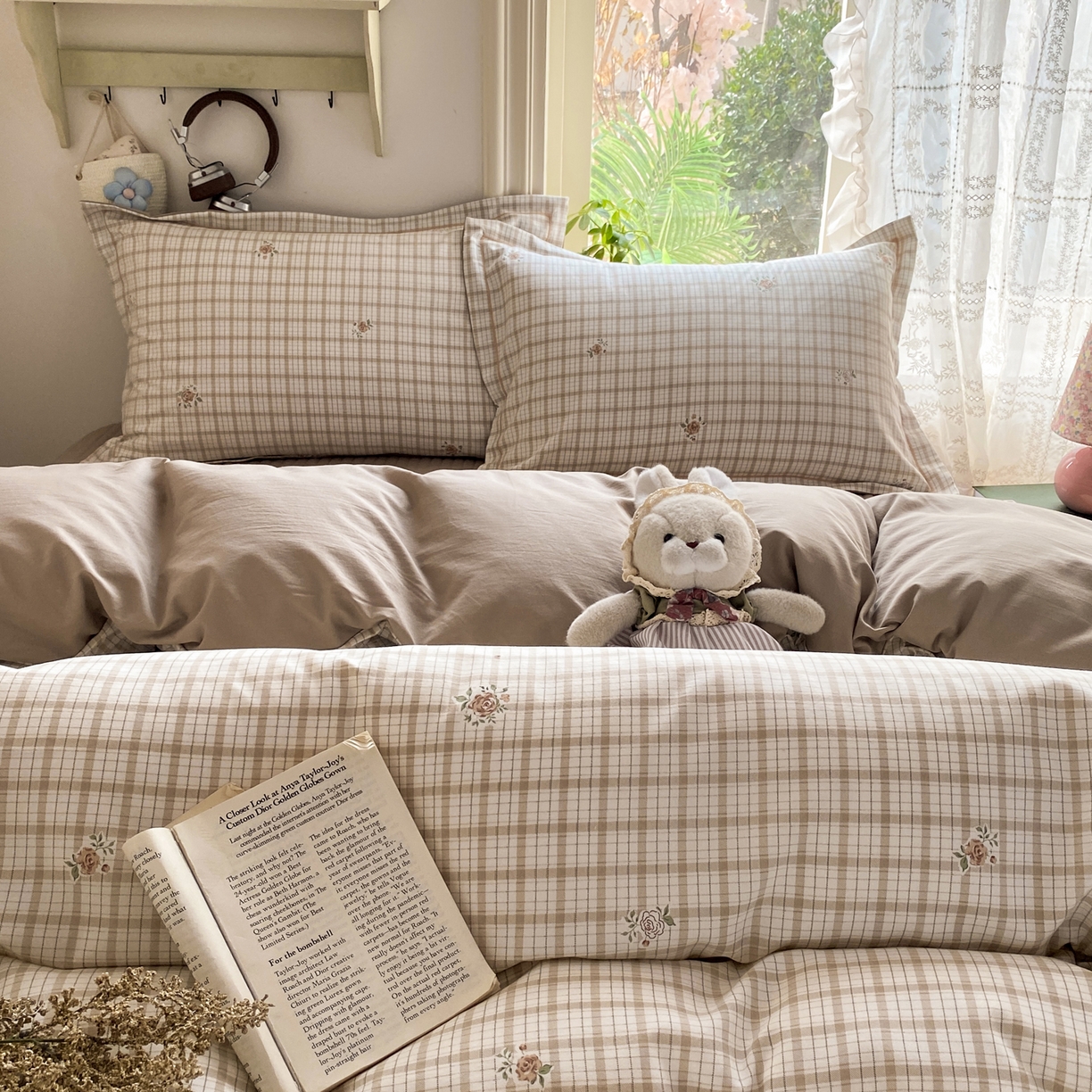 91家纺网 家纺一手货源 找家纺 富之航家纺 2026新款小清新床盖四件套 浪漫主义