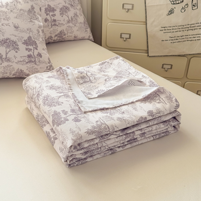 91家纺网 家纺一手货源 找家纺 爱彼家纺 2026新款细沙卡通原棉老粗布床单凉席床单三件套-新升级细沙 素林织棉