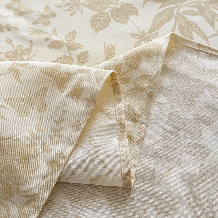 91家纺网 家纺一手货源 找家纺 爱彼家纺 2026新款细沙卡通原棉老粗布床单凉席床单三件套-新升级细沙 叶影