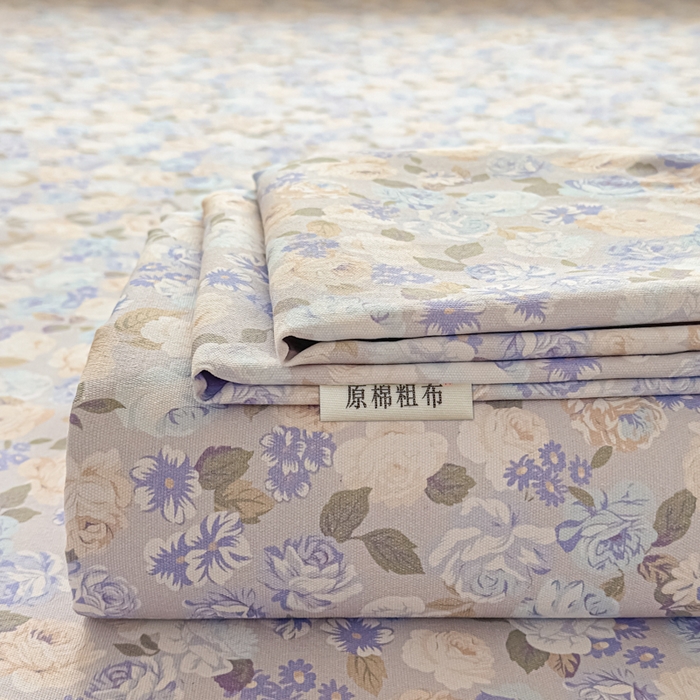 爱彼家纺 2026新款细沙卡通原棉老粗布床单凉席床单三件套-新升级细沙 紫罗