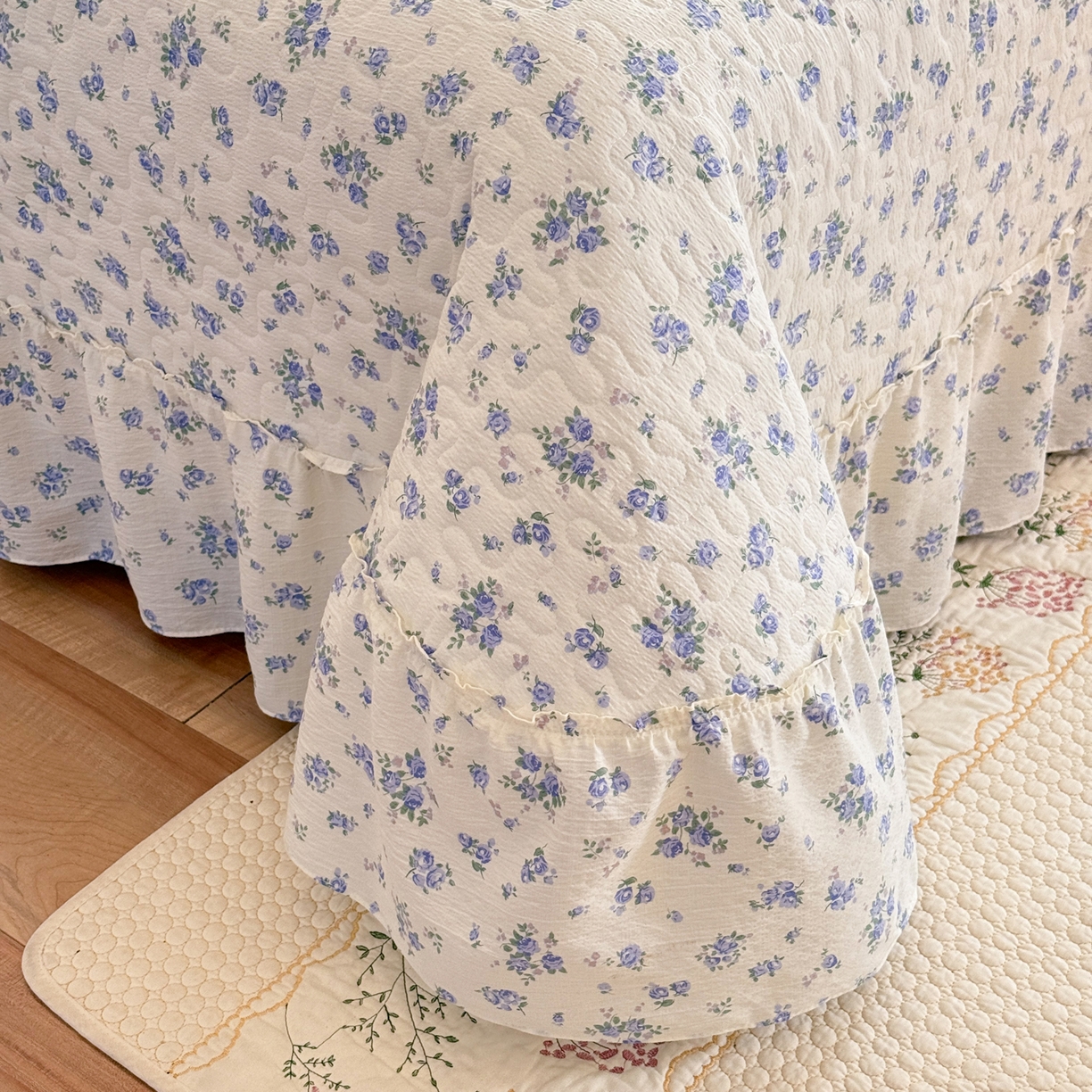 91家纺网 家纺一手货源 找家纺 逸尚阁 2026新款韩版木棉床盖四件套 晚秋