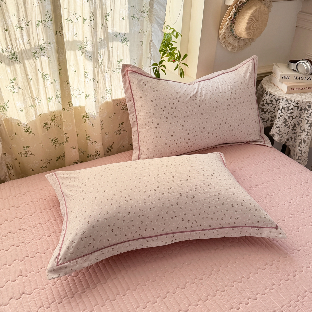 91家纺网 家纺一手货源 找家纺 富之航家纺 2026新款小清新床盖四件套 心愿