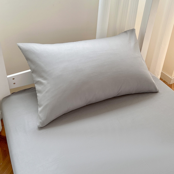 91家纺网 家纺一手货源 找家纺 （总）泽西家纺+V17798841158发大图 2026新款全棉13376双拼纯色简约纯棉枕套枕套单件单枕套