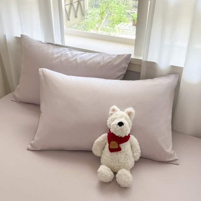 91家纺网 家纺一手货源 找家纺 （总）泽西家纺+V17798841158发大图 2026新款全棉13376双拼纯色简约纯棉枕套枕套单件单枕套