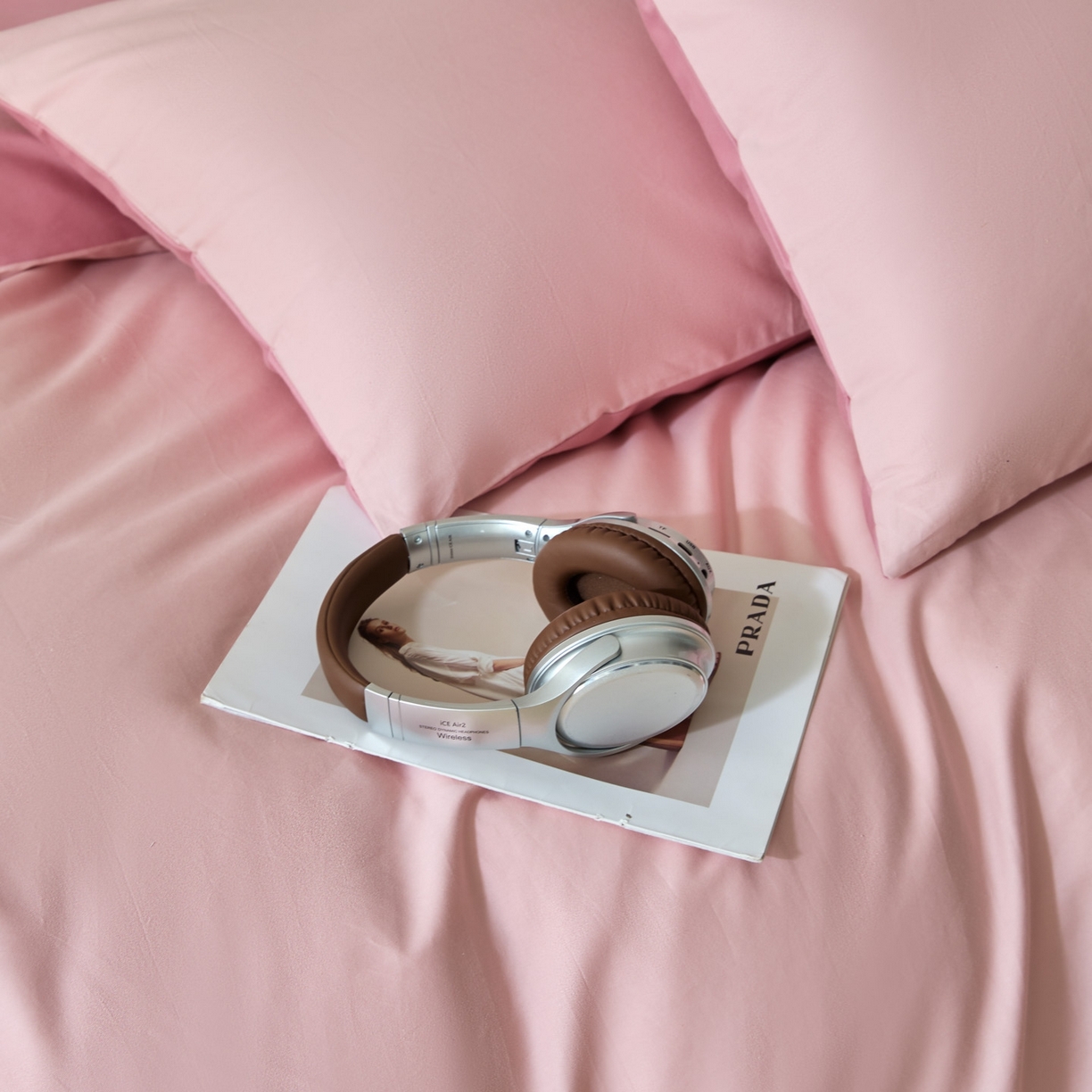 91家纺网 家纺一手货源 找家纺 泽西家纺+V17798841158发大图 2026新款全棉13376双拼纯色简约纯棉枕套枕套单件单枕套 浅喜粉+暖豆沙