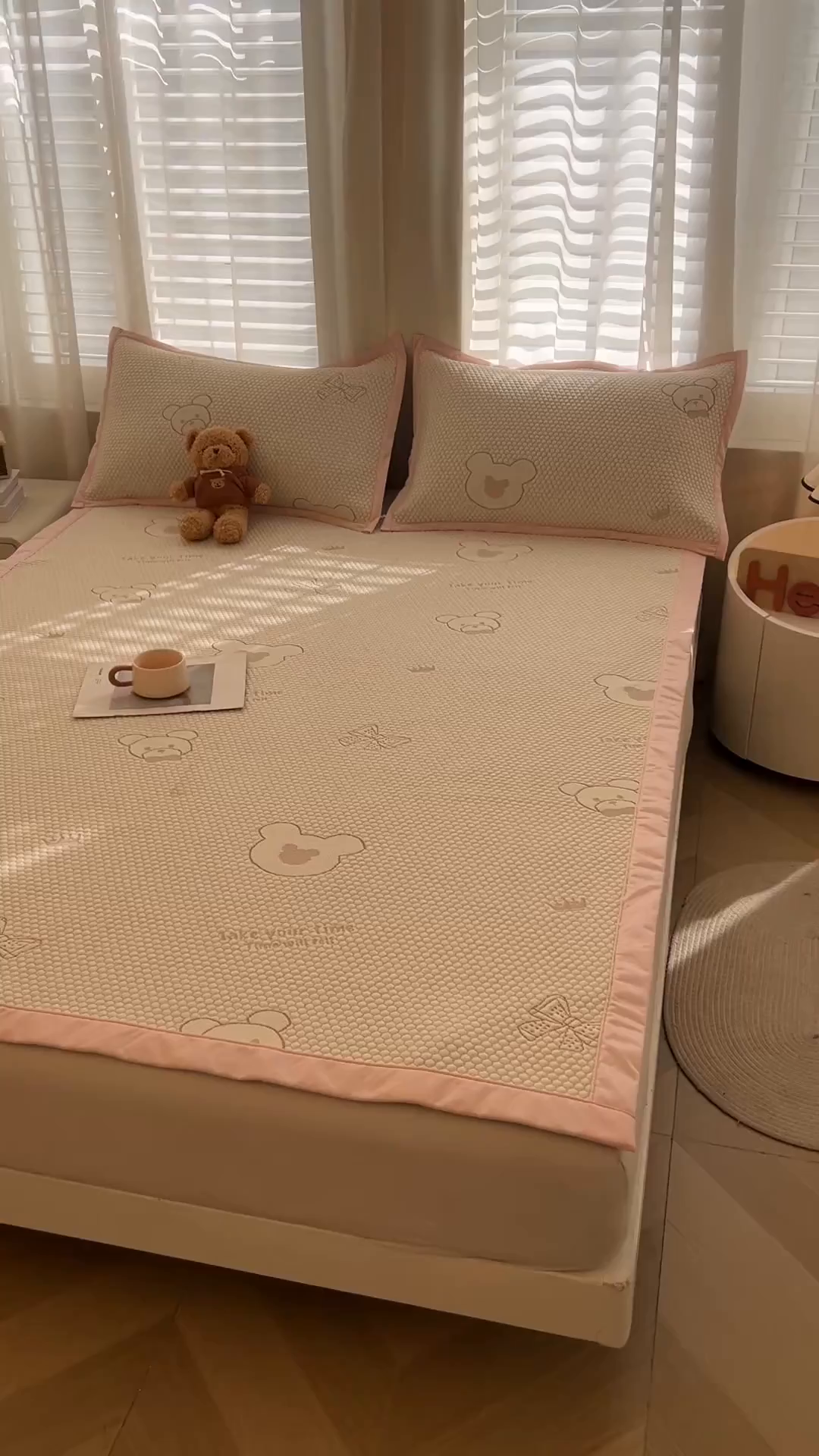 91家纺网 家纺一手货源 找家纺 （总）恒爱家纺 2026新款A类凉感冰豆豆凉席系列三件套