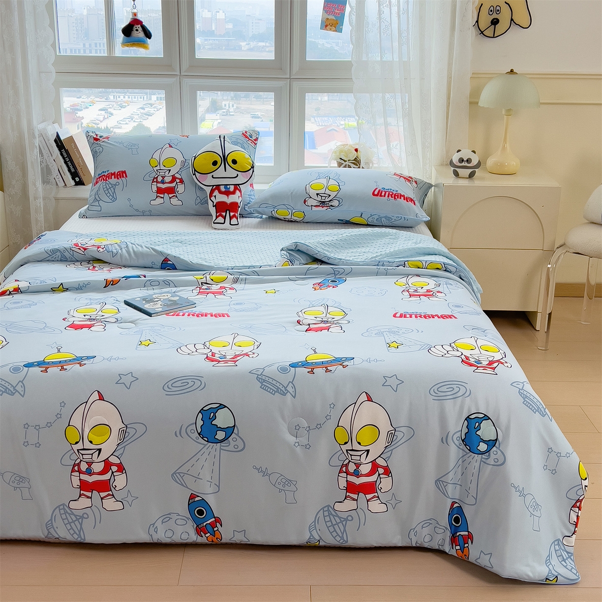 91家纺网 家纺一手货源 找家纺 （总）兄弟坊 2026新款A类正版授权卡通针织棉凉感豆豆夏被 夏凉被