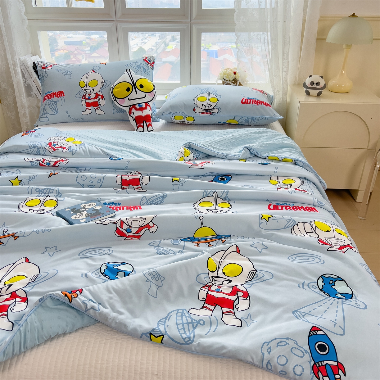 91家纺网 家纺一手货源 找家纺 （总）兄弟坊 2026新款A类正版授权卡通针织棉凉感豆豆夏被 夏凉被