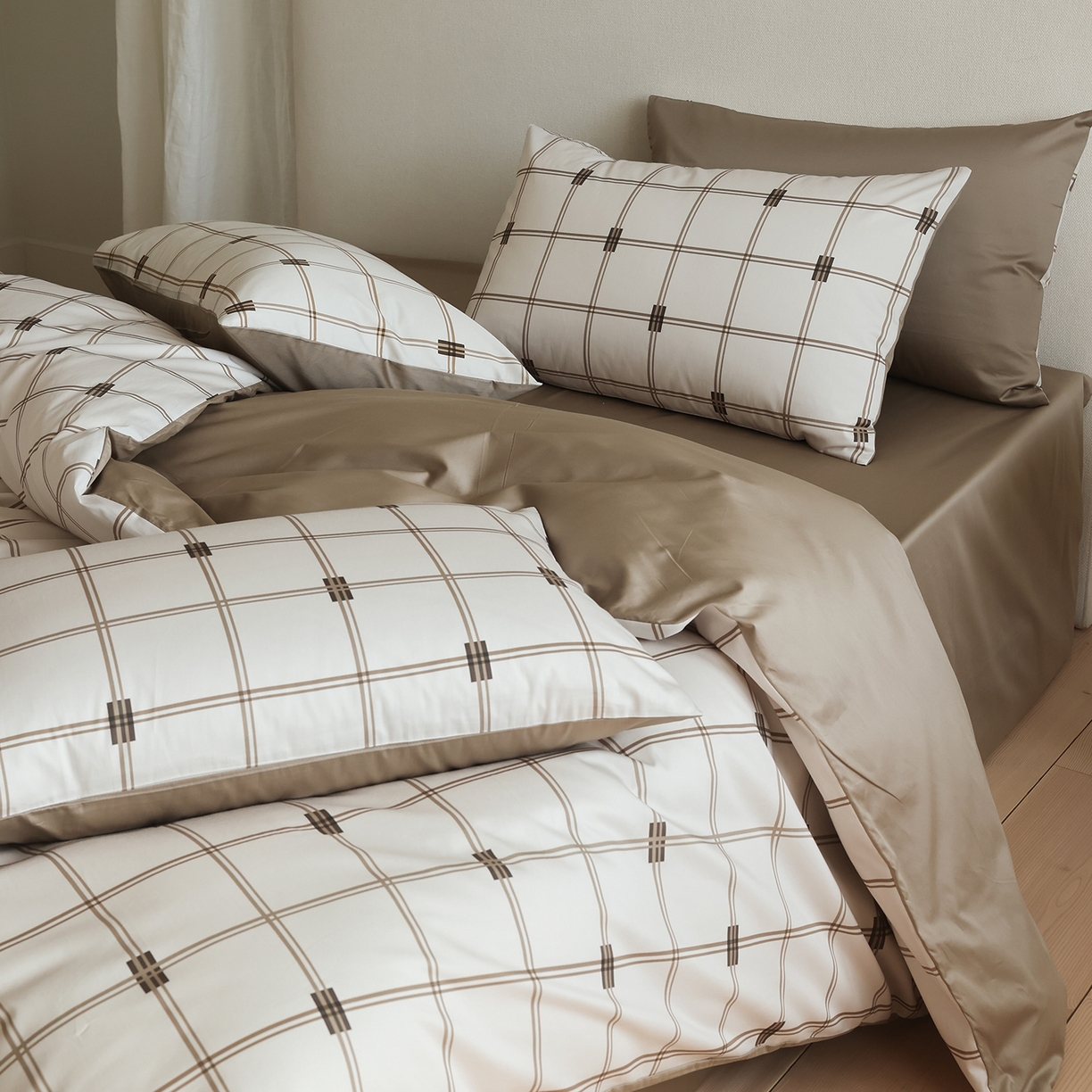 91家纺网 家纺一手货源 找家纺 （总）ONE TWO ONE 121 【提供买家秀】【会员-20】【控价商品】【专版花型】2026新款100s长绒棉纯棉全棉床上用品数码印花四件套