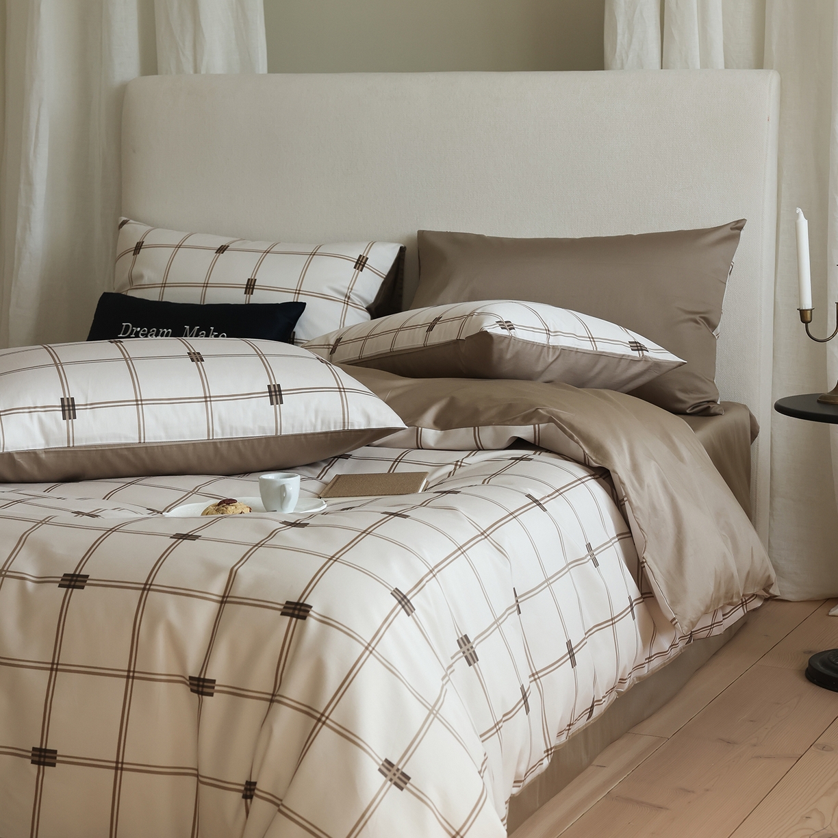 91家纺网 家纺一手货源 找家纺 （总）ONE TWO ONE 121 【提供买家秀】【会员-20】【控价商品】【专版花型】2026新款100s长绒棉纯棉全棉床上用品数码印花四件套