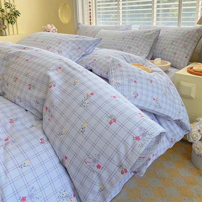 91家纺网 家纺一手货源 找家纺 （总）春皖家纺 2026高端直播热卖非遗A类全棉老粗布加厚床单款三件套-普通款四件套