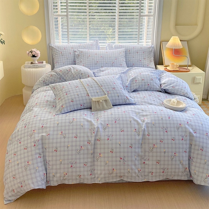 91家纺网 家纺一手货源 找家纺 （总）春皖家纺 2026高端直播热卖非遗A类全棉老粗布加厚床单款三件套-普通款四件套