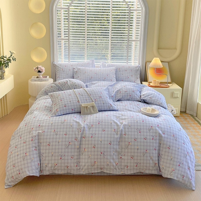 91家纺网 家纺一手货源 找家纺 （总）春皖家纺 2026高端直播热卖非遗A类全棉老粗布加厚床单款三件套-普通款四件套