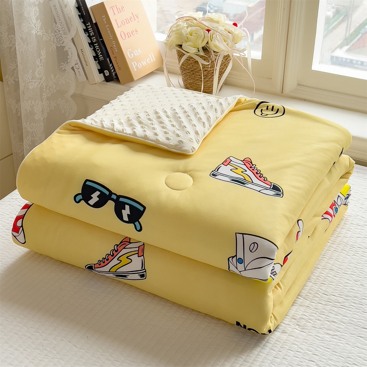 91家纺网 家纺一手货源 找家纺 兄弟坊 2026新款A类正版授权卡通乳胶凉席夏被四件套 阳光奥特