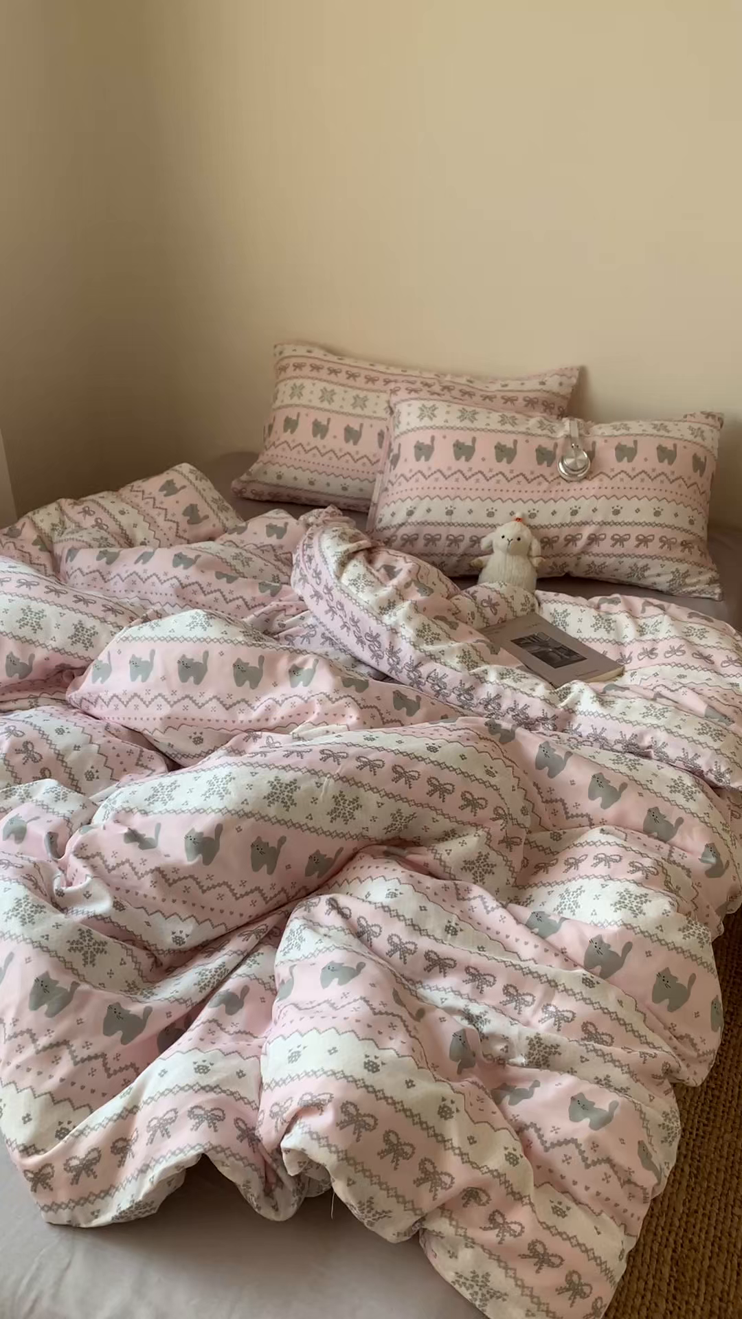 91家纺网 家纺一手货源 找家纺 （总）桃喜 2026春夏新款全棉纯棉双层纱系列四件套