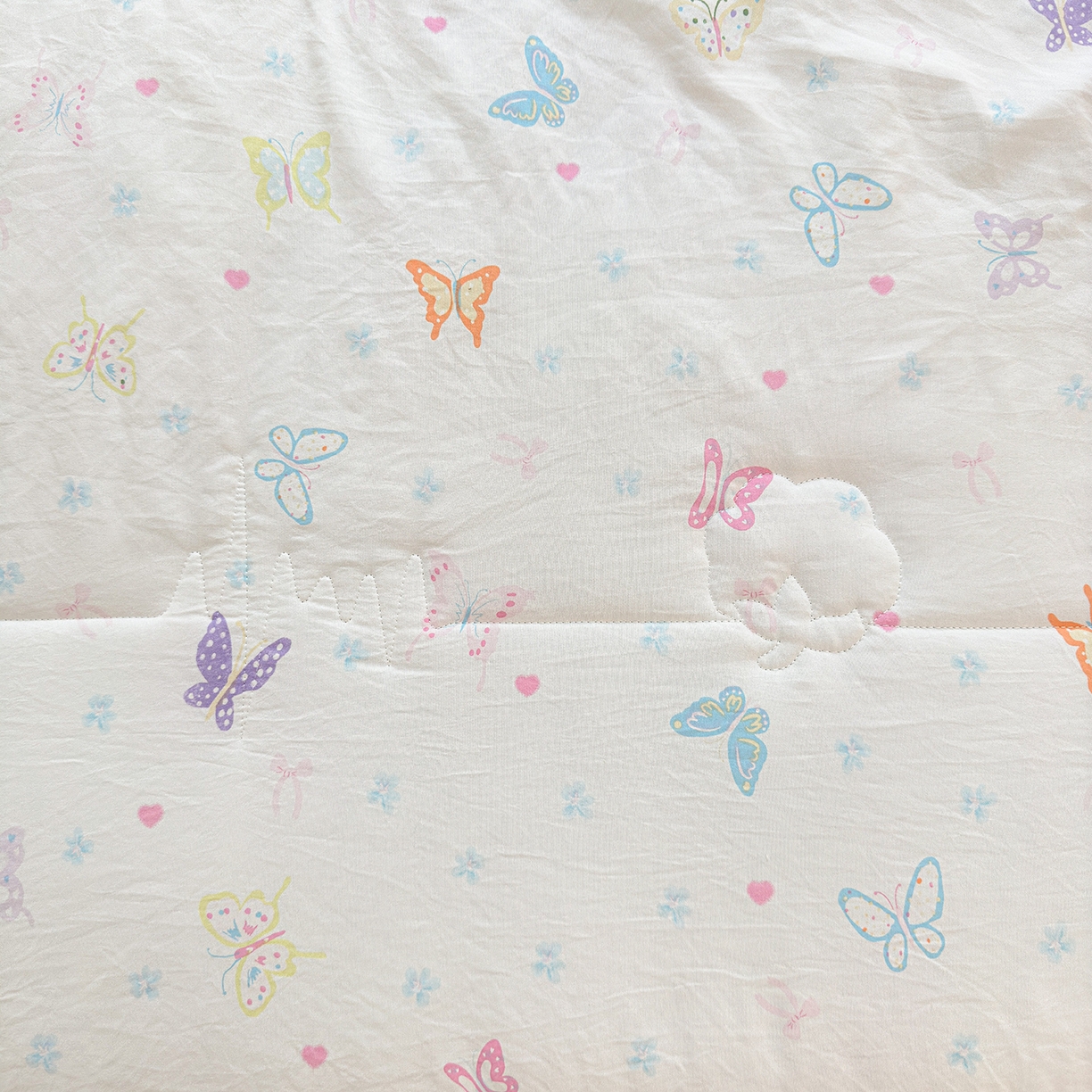 91家纺网 家纺一手货源 找家纺 西域种棉人·千百笠 2026新款A类印花手包边凌香新疆棉花夏被 凌香 蝶舞