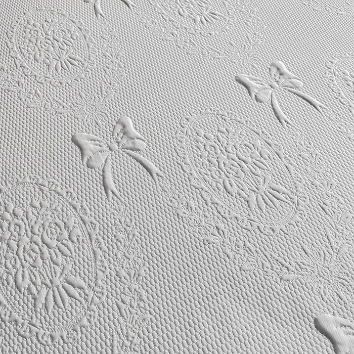 91家纺网 家纺一手货源 找家纺 佰亿莱 2026新款凉感豆豆提花床裙款凉席手捧花系列 手捧花灰