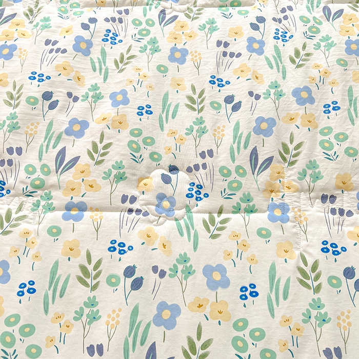 91家纺网 家纺一手货源 找家纺 西域种棉人·千百笠 2026新款A类印花手包边凌香新疆棉花夏被 凌香 花海