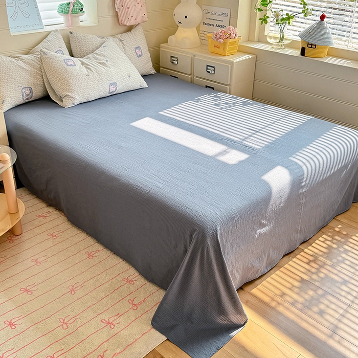 91家纺网 家纺一手货源 找家纺 九诺家纺 2026新款丝柔棉加厚小清新印花四件套-甜心 甜心-甜酷猫咪