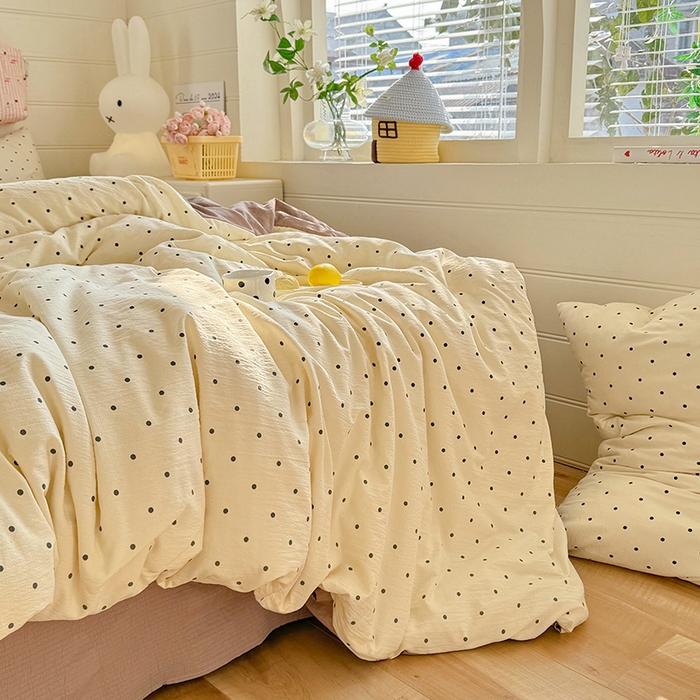 91家纺网 家纺一手货源 找家纺 九诺家纺 2026新款丝柔棉加厚小清新印花四件套-甜心 甜心-少女情节