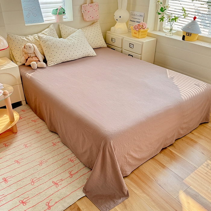 91家纺网 家纺一手货源 找家纺 九诺家纺 2026新款丝柔棉加厚小清新印花四件套-甜心 甜心-少女情节