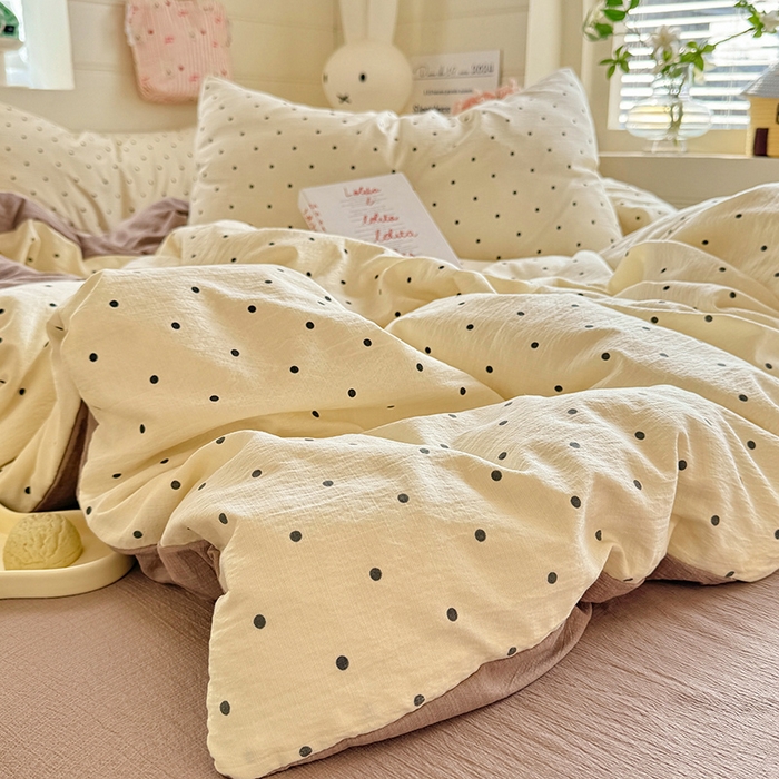 91家纺网 家纺一手货源 找家纺 九诺家纺 2026新款丝柔棉加厚小清新印花四件套-甜心 甜心-少女情节