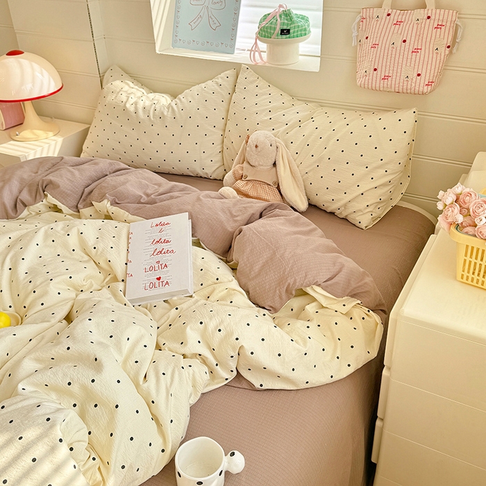 91家纺网 家纺一手货源 找家纺 九诺家纺 2026新款丝柔棉加厚小清新印花四件套-甜心 甜心-少女情节