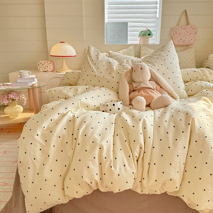 91家纺网 家纺一手货源 找家纺 九诺家纺 2026新款丝柔棉加厚小清新印花四件套-甜心 甜心-少女情节