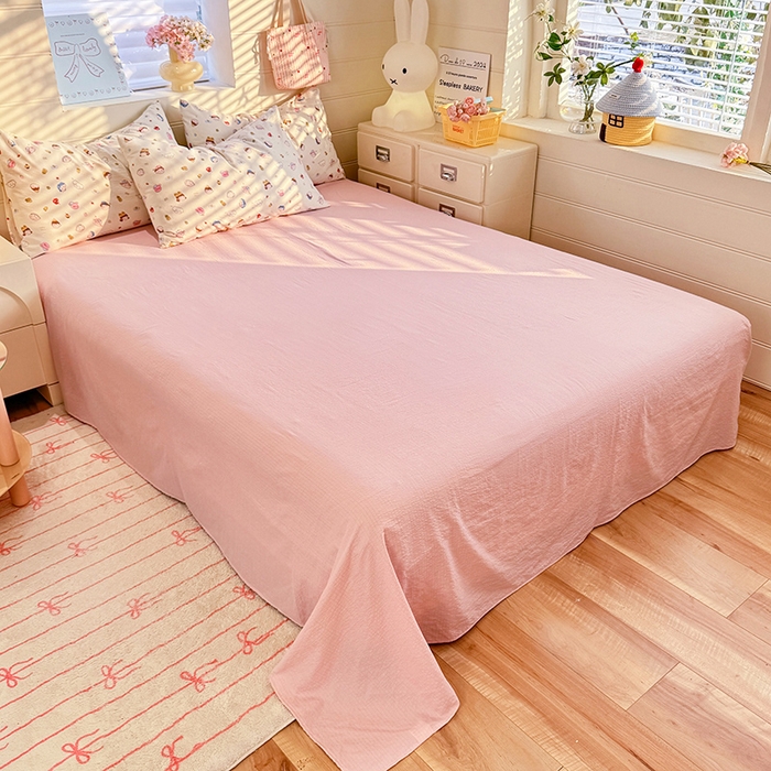 91家纺网 家纺一手货源 找家纺 九诺家纺 2026新款丝柔棉加厚小清新印花四件套-甜心 甜心-快乐伙伴