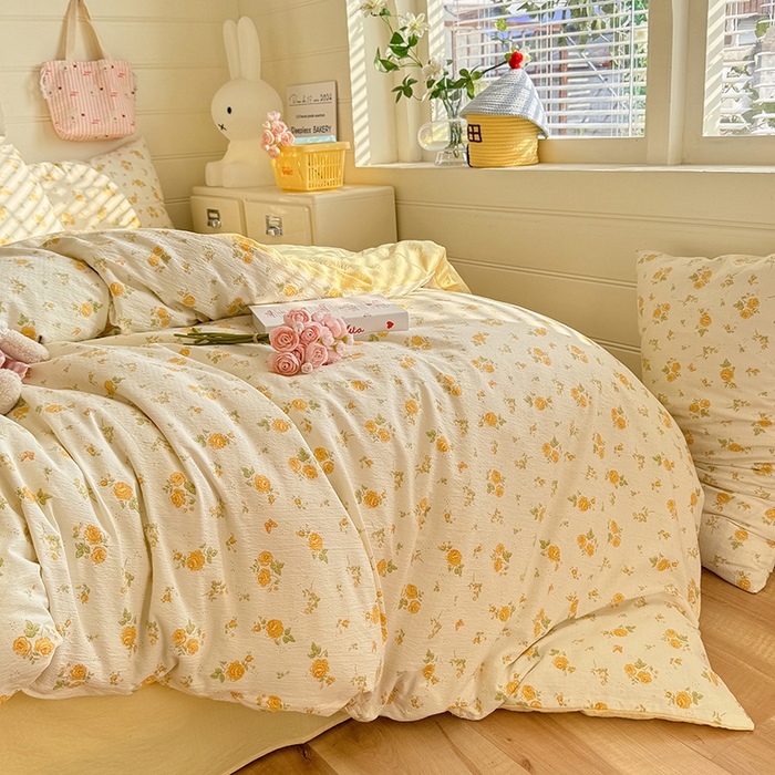 91家纺网 家纺一手货源 找家纺 九诺家纺 2026新款丝柔棉加厚小清新印花四件套-甜心 甜心-欧若拉