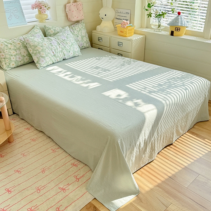 91家纺网 家纺一手货源 找家纺 九诺家纺 2026新款丝柔棉加厚小清新印花四件套-甜心 甜心-海岛青春