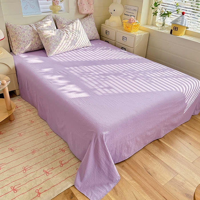 91家纺网 家纺一手货源 找家纺 九诺家纺 2026新款丝柔棉加厚小清新印花四件套-甜心 甜心-蔷薇语