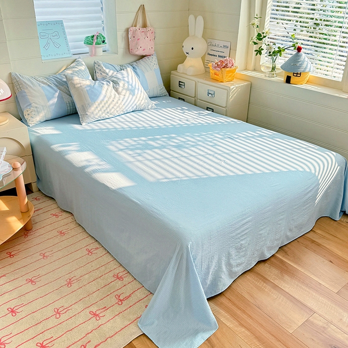 91家纺网 家纺一手货源 找家纺 九诺家纺 2026新款丝柔棉加厚小清新印花四件套-甜心 甜心-南笙假日