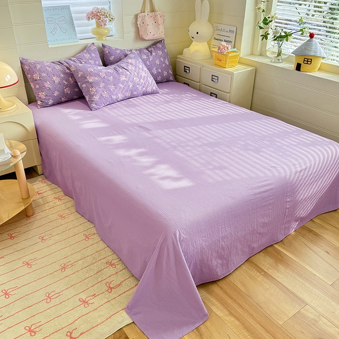 91家纺网 家纺一手货源 找家纺 九诺家纺 2026新款丝柔棉加厚小清新印花四件套-甜心 甜心-一见倾心