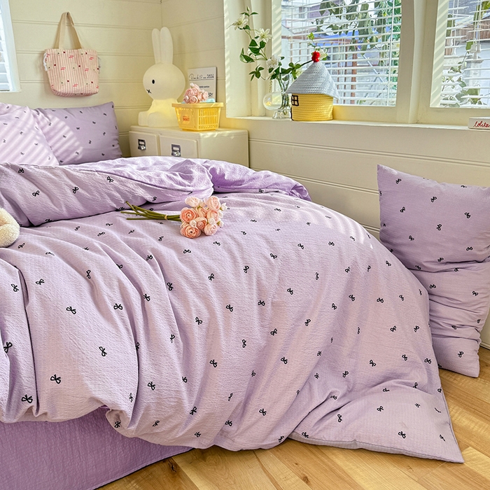 91家纺网 家纺一手货源 找家纺 九诺家纺 2026新款丝柔棉加厚小清新印花四件套-甜心 甜心-浪漫心动