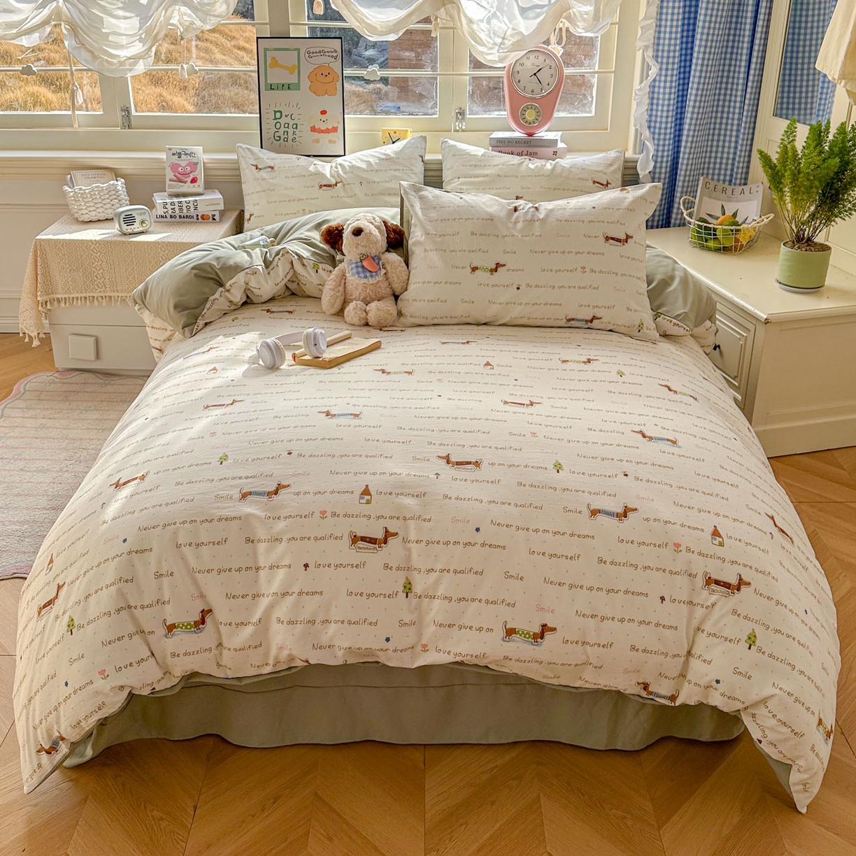 91家纺网 家纺一手货源 找家纺 （总）暖伊家居 2026新款澳洲原单仿棉布袋四件套 硬包